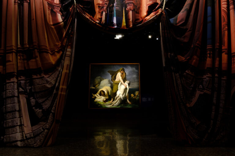 Allestimento mostra Accademia Carrara - tutta.in.voi.la.luce.mia